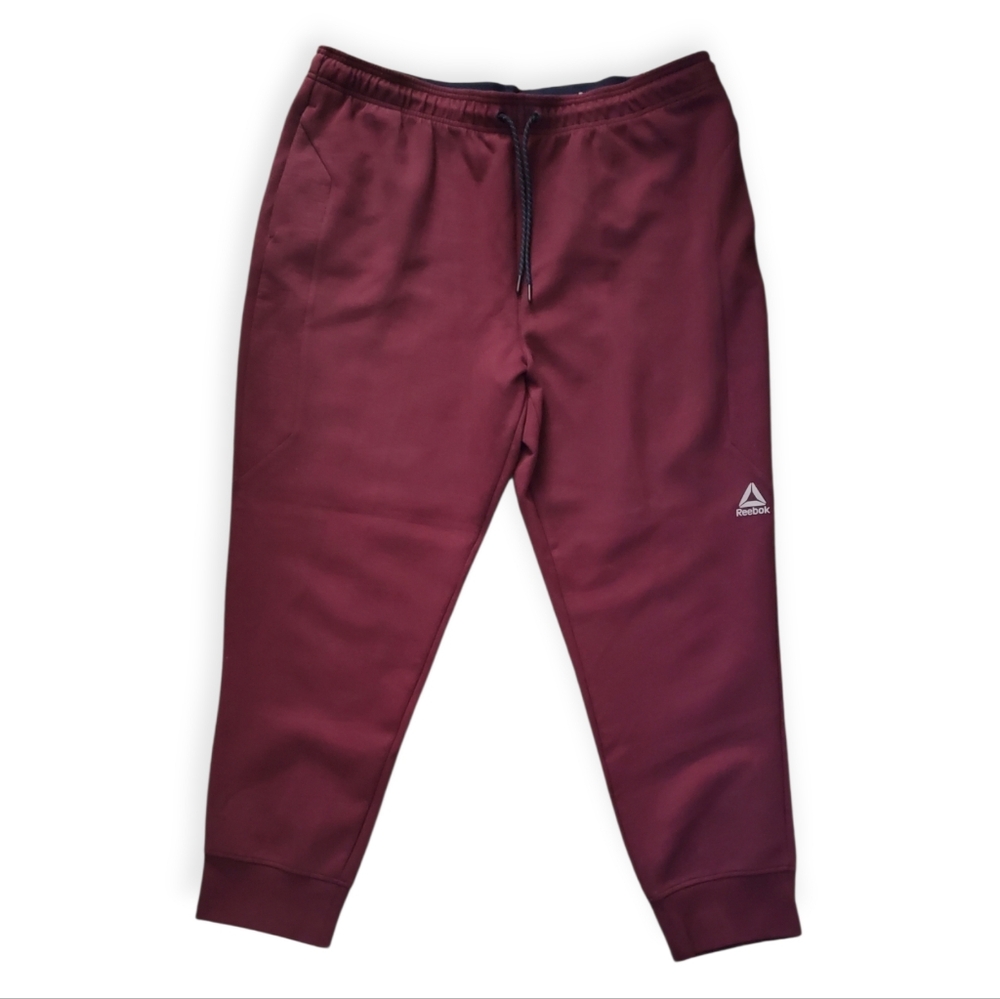 Reebok Men's Burgundy Joggers